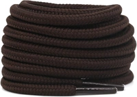 GRAH SANGRAH® (2 Pair) Shoelaces for Thick Round Climbing, Hiking, Boot, Running , Sport Shoes Laces  - 120 CM, Brown